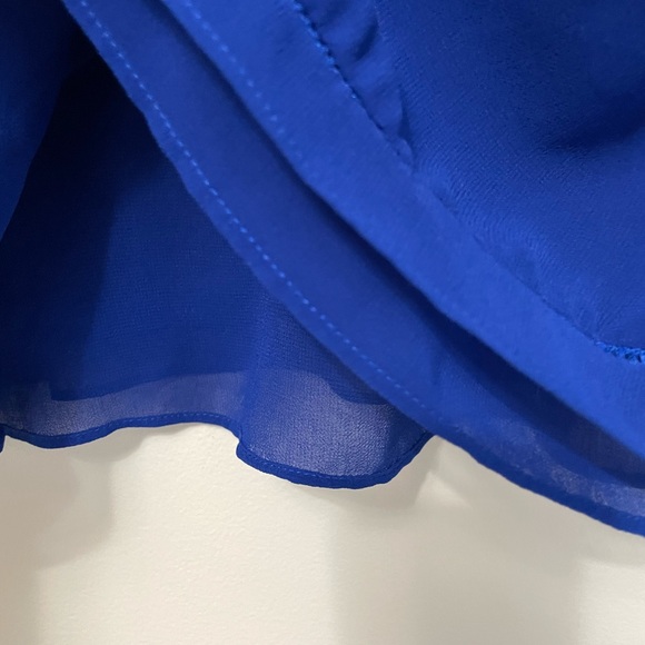 Zara Basic Women’s Small Sleeveless Blouse Tank Top Royal Blue - Picture 5 of 5